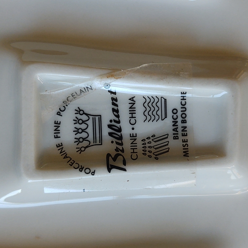 Brilliant Porcelain Tray with 6 Porcelain Spoons x 2 - Picture 5 of 7